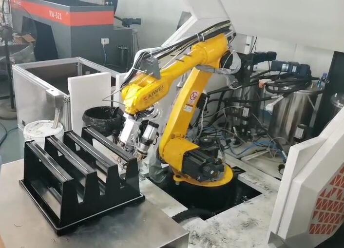 過濾器密封點膠-防塵防水-機器人自動涂膠機KW-526發(fā)貨上海